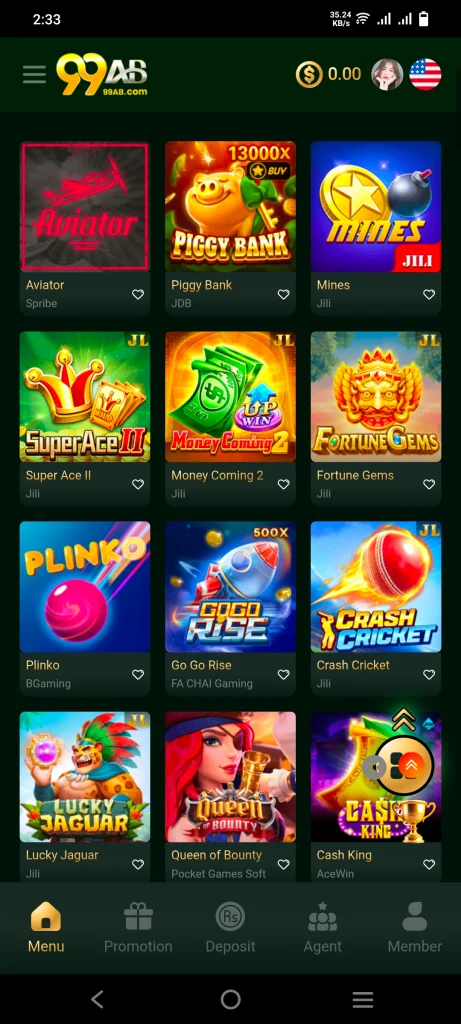 99AB casino Game