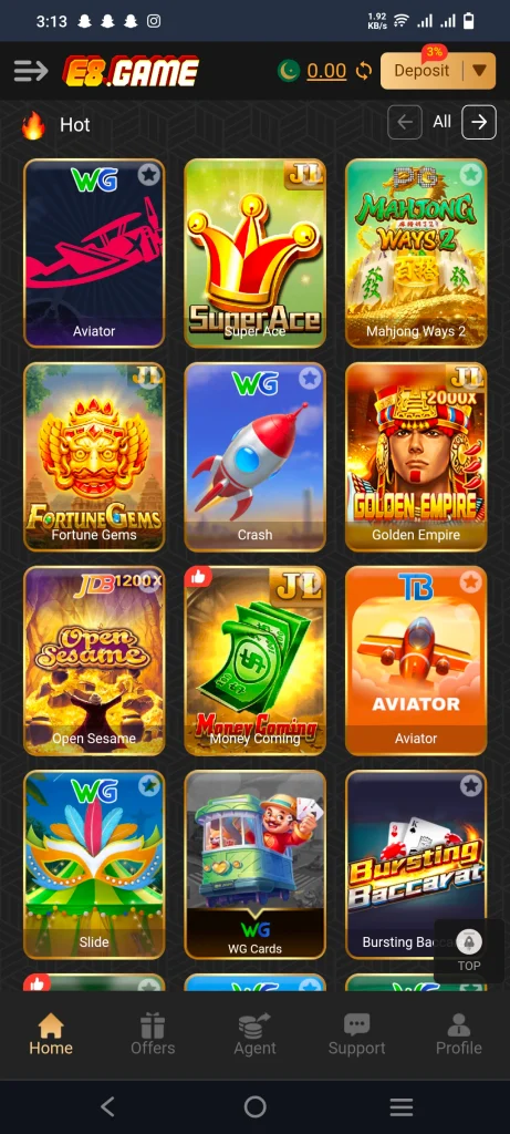 E8 Game App