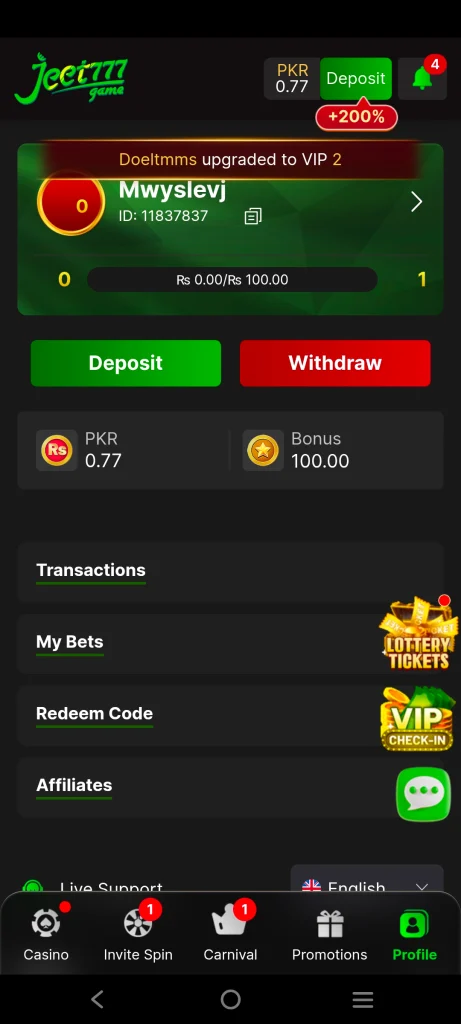 Jeet777 Game Download