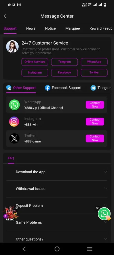 Download Y888 Game