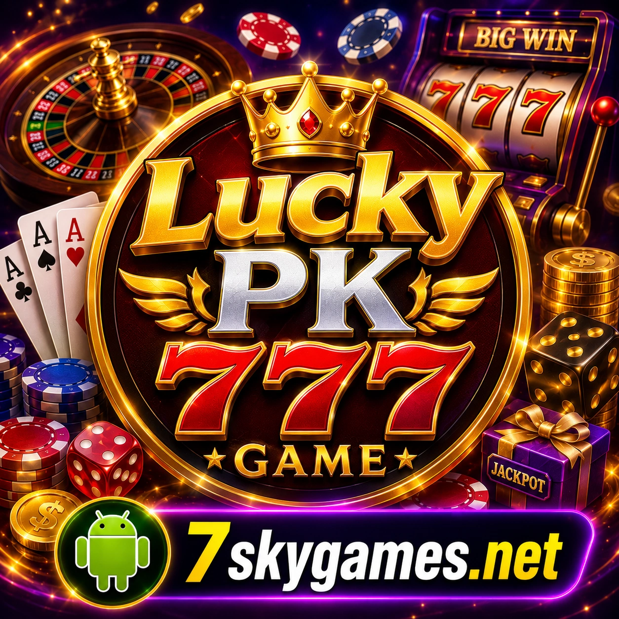 LuckyPK777 Game Logo